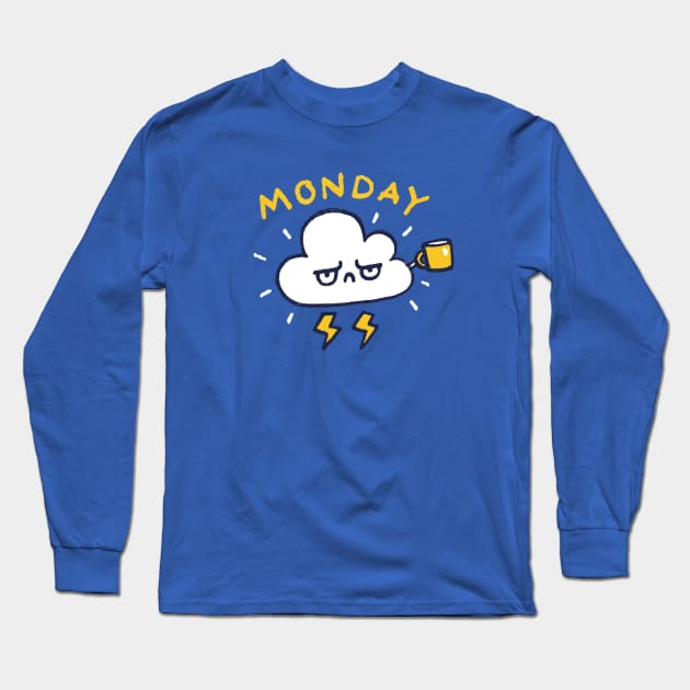 Monday Long Sleeve T-Shirt by Walmazan